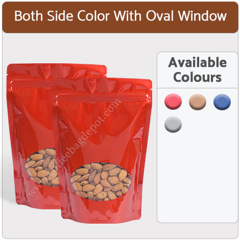 Oval Window Stand Up Pouches