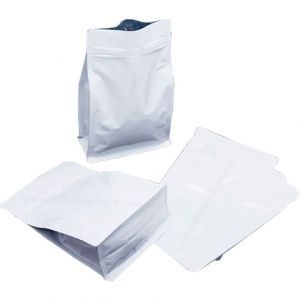 Flat Bottom Pouches With Normal Zipper