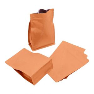 flat bottom pouch with normal zipper 